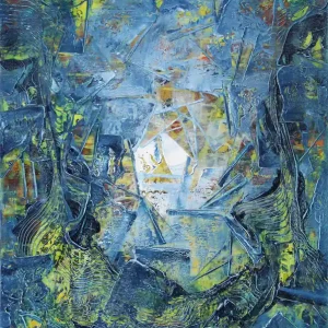 J. Fernandez: "Nukleus I", Originalgemälde (Unikat), Acrylbilder Gratis Versand