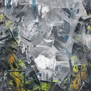 Unikat: "Cold Fire I", Originalgemälde, J. Fernandez, Acrylbilder Garantierte Lieferung