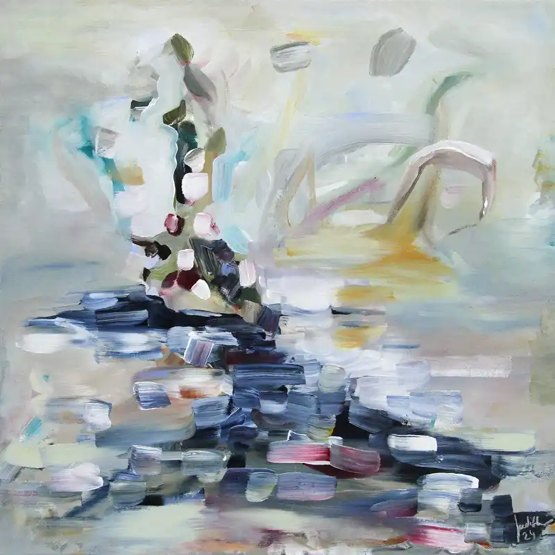 Top-Seller Acrylgemälde: "Wegesweisend", Original/Unikat, J. Riemer