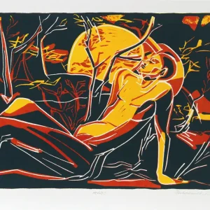 Angebot K. Blechschmidt: "Helios", originale Grafik/limitierte Auflage, Linolschnitt