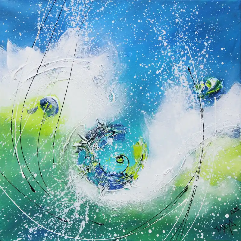 Neu Maya: "Frühlingserwachen", Originale Acrylbilder (Unikat)