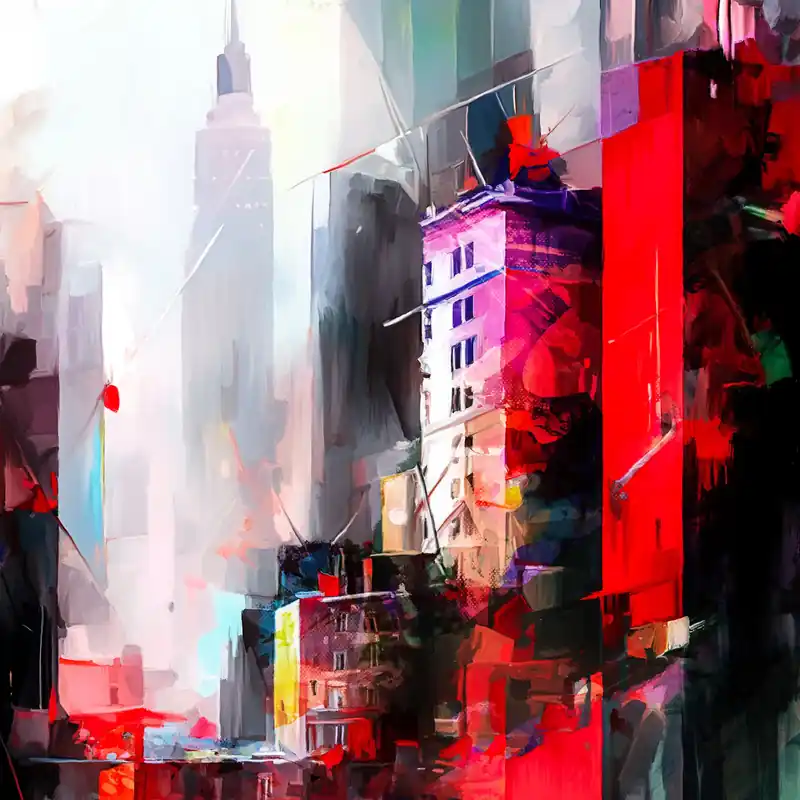 Kunstdruck, signiert: "City Colors", Holger Mühlbauer-Gardemin, Edition, Nr. 1/150 Nur Heute