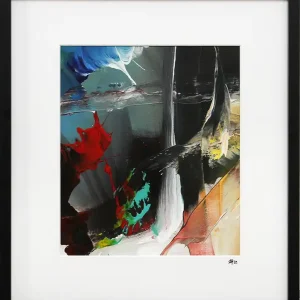 G. Hung: "Farbdimensionen I", abstrakte Originalkunst (Unikat) Preisknaller