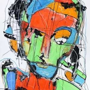Zeitgenössische Grafik/Malerei, Ilona Schmidt: "Der Denker" Beliebt