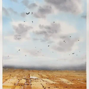 Aquarellmalerei: "Herbst", Original/Unikat, F. Bär Kracherpreis