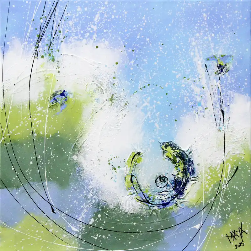 Neue Ware Maya: "Frühlingstag", Originale Acrylbilder (Unikat)