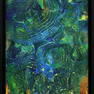 Meistverkauft Originalgemälde: "Royal Garden I", Unikat, Acrylbilder, J. Fernandez