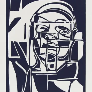 Schnäppchen K. Blechschmidt: "Metropolis", originale Grafik/limitierte Auflage, Linolschnitt