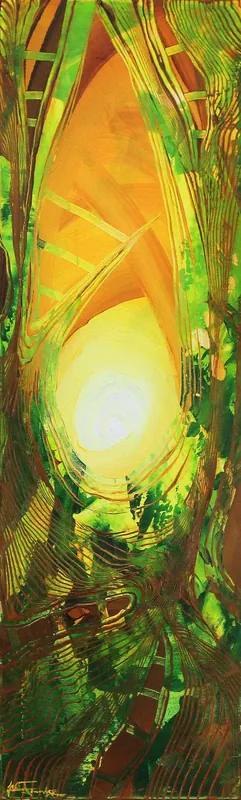 Unikat: "Lichtbrecher III", Originalgemälde, J. Fernandez, Acrylbilder Mega-Angebot