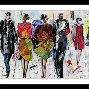 Fineartprint, signiert: "Hautecouture", K. Namazi, limitierte Edition auf Papier, Nr. 1/150 Markenprodukt