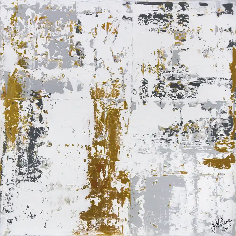 Top-Seller M.Kühne: "Golden glow I", modernes Originalgemälde (Unikat)