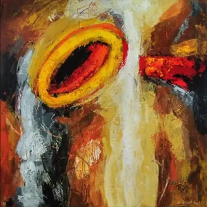 Preiswert Moderne Malerei von K. Boekhoff: "ESSENZ", Originalgemälde, Unikat
