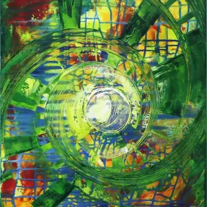 Top-Seller R. König: "Spirit IV", abstraktes Originalgemälde (Unikat)