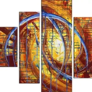 R. König: "Zeit ist relativ VI", mehrteilige Acrylbilder, Originalgemälde (Unikat) Mega-Angebot