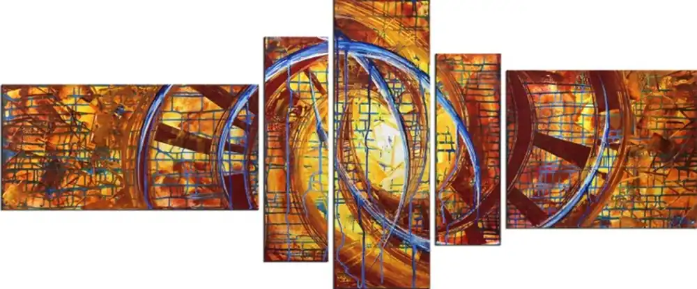 R. König: "Zeit ist relativ VI", mehrteilige Acrylbilder, Originalgemälde (Unikat) Mega-Angebot