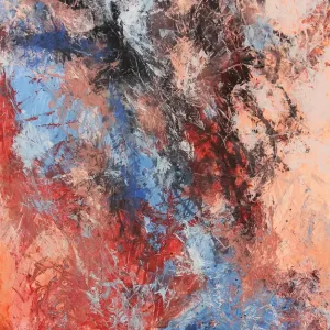 Abstrakte Malerei von Ewa Martens: "Stille Wasser II", Original/Unikat Angebot