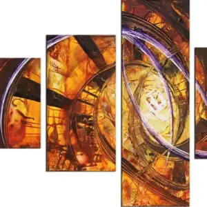Online Kaufen R. König: "Gipfelleuchten II", mehrteilige Acrylbilder, Originalgemälde (Unikat)