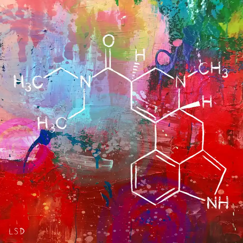 Nur Heute Moderne Kunst: "LSD", H. Mühlbauer-Gardemin, Original/Unikat