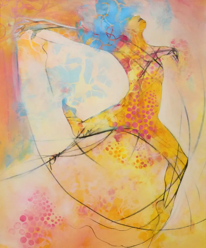 Solange Der Vorrat Reicht Acrylgemälde: "Shine Bright", Original/Unikat, J. Riemer