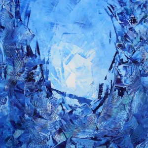 Begrenztes Angebot J. Fernandez: "Sonne im Unterwassercanyon IV", Originalgemälde (Unikat), Acrylbilder
