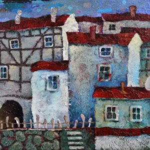 Acrylmalerei Bilder von Andy Larrett: "Das Dämmerlicht" Billig