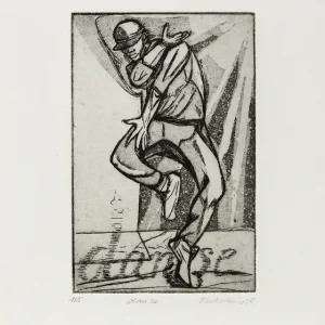 Neu K. Blechschmidt: "danse", originale Grafik/limitierte Auflage, RADIERUNG