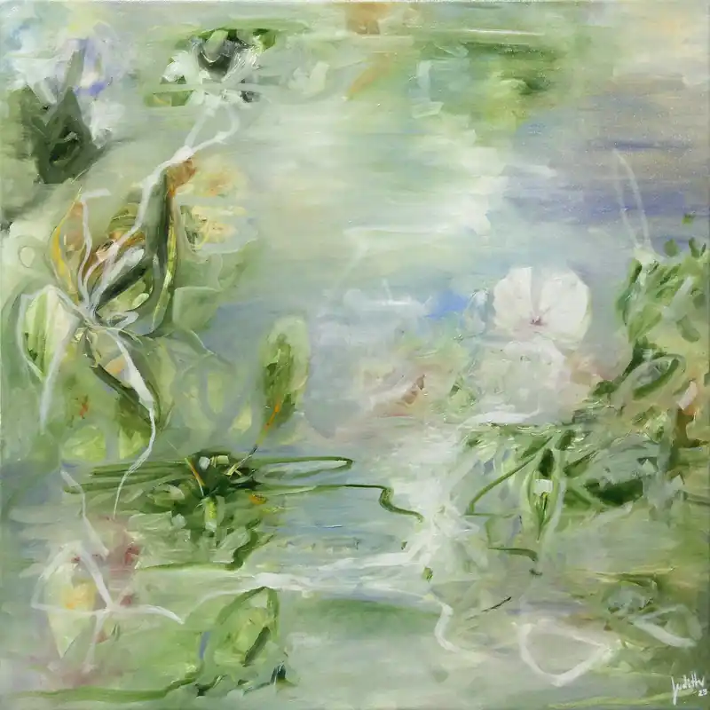 Sofort Bestellen Ölgemälde: "Uferstill", Original/Unikat, J. Riemer