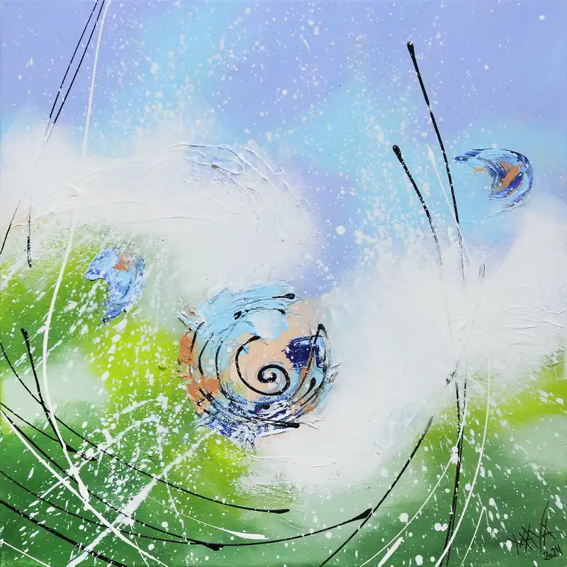 Knallerangebot Maya: "Kleines Frühlingsglück", Originale Acrylbilder (Unikat)