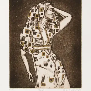 Schneller Versand K. Blechschmidt: "Nachts, E.A.", originale Grafik/limitierte Auflage, Radierung