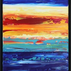 Moderne Landschaftsmalerei: "Dreaming of Cable Beach V", Originalgemälde, J. Fernandez, Unikat Preisknaller