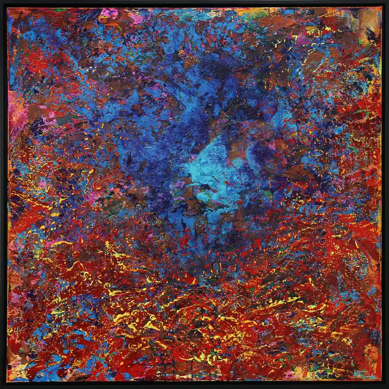 Highlight Originalgemälde: "Space Exploration II", Unikat, Acrylbilder, J. Fernandez