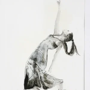 Direktkauf Grafik/Zeichnung: "Balance", Original/Unikat (ohne Rahmen), J. Riemer
