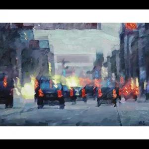 Limitierte Edition auf Papier, A. Larrett: "Die Straße der Altstadt Dresden", signierter Fineartprint, Nr. 1/150 Nur Heute