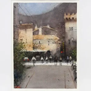 Online Kaufen Aquarellmalerei: "Bolgheri - Toskana", Original/Unikat, V. Heil