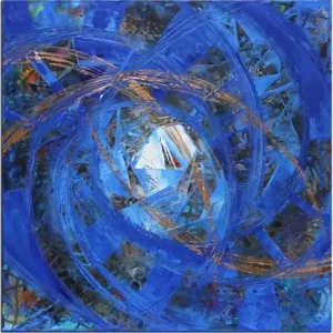 Wochenendangebot R.König: "Rising of ancient Beauty I", mehrteilige Acrylbilder, Originalgemälde (Unikat)