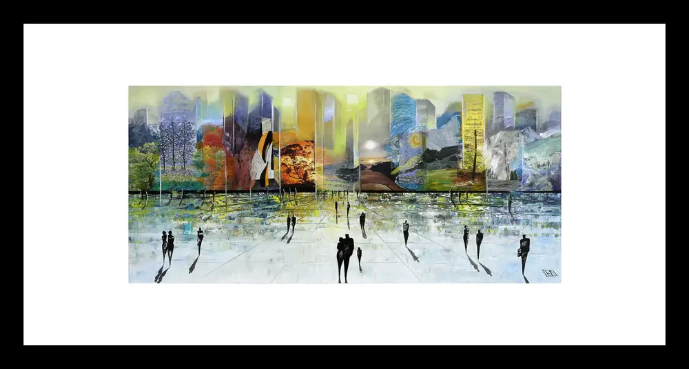 Direktkauf Fineartprint, signiert: "Facing Nature I", K. Namazi, limitierte Edition auf Papier, Nr. 1/150