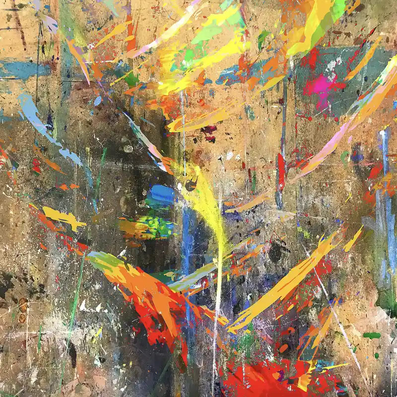 Moderne Kunst: "Wild abstraction", H. Mühlbauer-Gardemin, Original/serielles Unikat Preiswert
