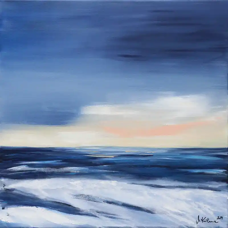 M.Kühne: "Orange light III", modernes Originalgemälde (Unikat) Bestpreis