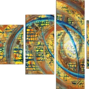 R.König: "Floating I", mehrteilige Acrylbilder, Originalgemälde (Unikat) (ri) Jetzt Kaufen