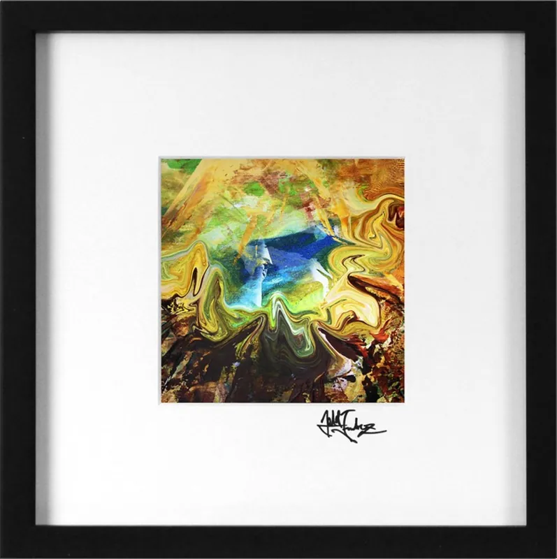 Kostenloser Rückversand Edition, signierter Kunstdruck, Julio Fernandez: "Blue Light I"