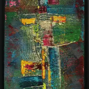 Originalgemälde: "Totem II", Unikat, Acrylbilder, J. Fernandez Kostenloser Versand