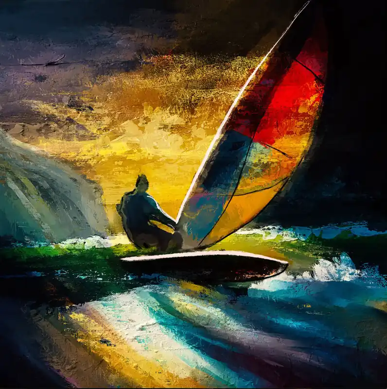 Top-Preis Moderne Kunst: "Horizont", H. Mühlbauer-Gardemin, Original/serielles Unikat