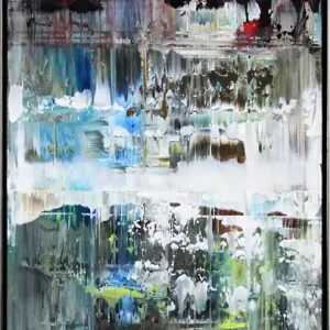 G. Hung: "Falling Water I", gerahmtes Originalgemälde (Unikat) Top-Angebot