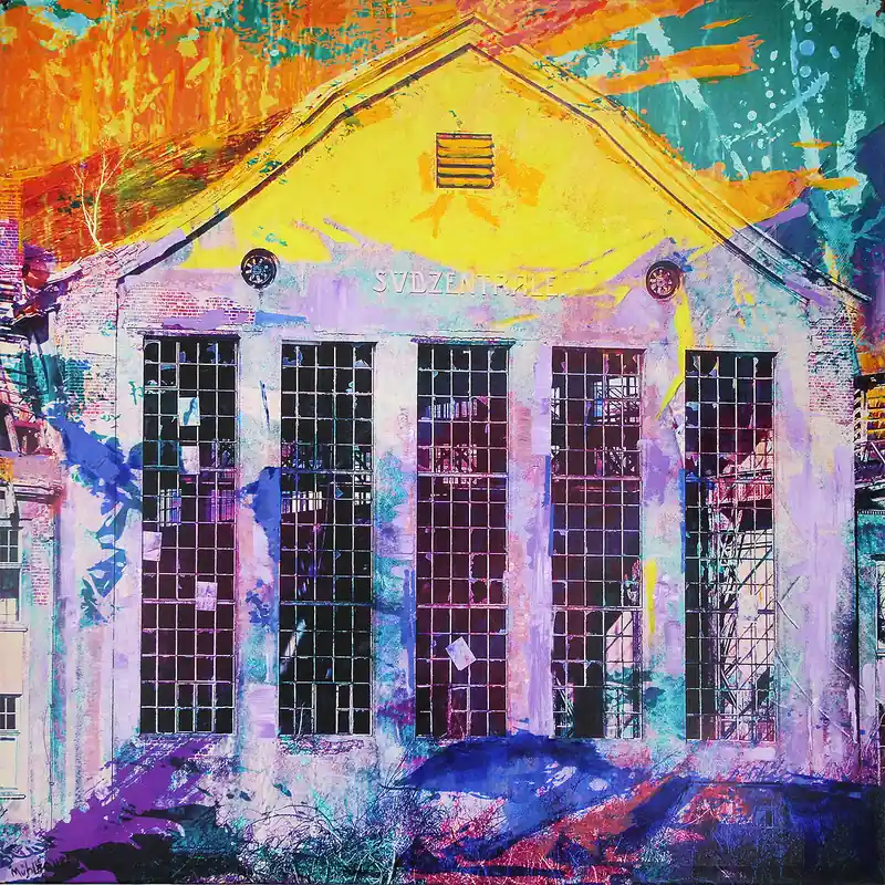H. Mühlbauer-Gardemin: "Südzentrale", Moderne Pop Art, Original/serielles Unikat (A) Rabatt