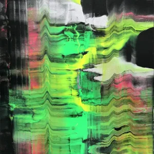 Abverkauf K. Sokoll: "Neon Falls", Originalgemälde (Unikat)