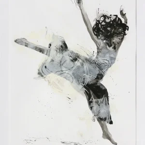 Grafik/Zeichnung: "Jump for Joy", Original/Unikat (ohne Rahmen), J. Riemer Kracherpreis