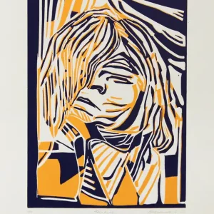 K. Blechschmidt: "Attitude", originale Grafik/limitierte Auflage, Linolschnitt Direkt Vom Hersteller