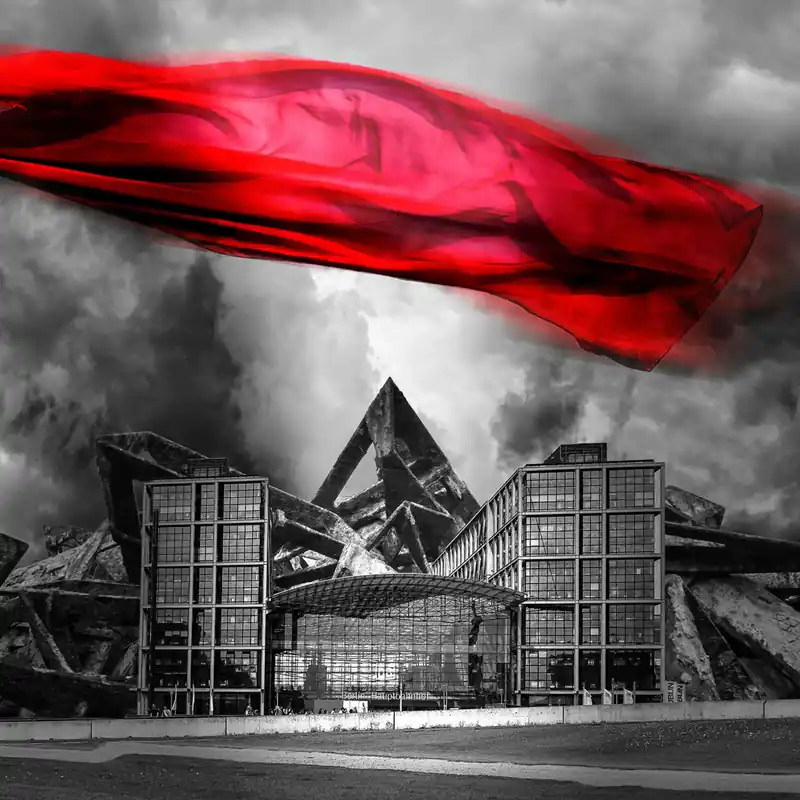 H. Mühlbauer-Gardemin: "Berlin Hauptbahnhof", Zeitgenössische Digitalkunst Sonderangebot