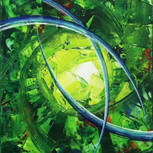 Neu Im Sortiment Abstraktes Originalgemälde: "Chillfactor III", R. König, Unikat