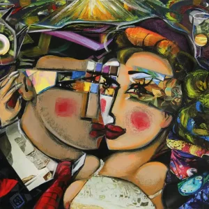 Moderne Kunst: "In deinen Gedanken - Sinnesrausch", K. Namazi, Original/Unikat Günstig